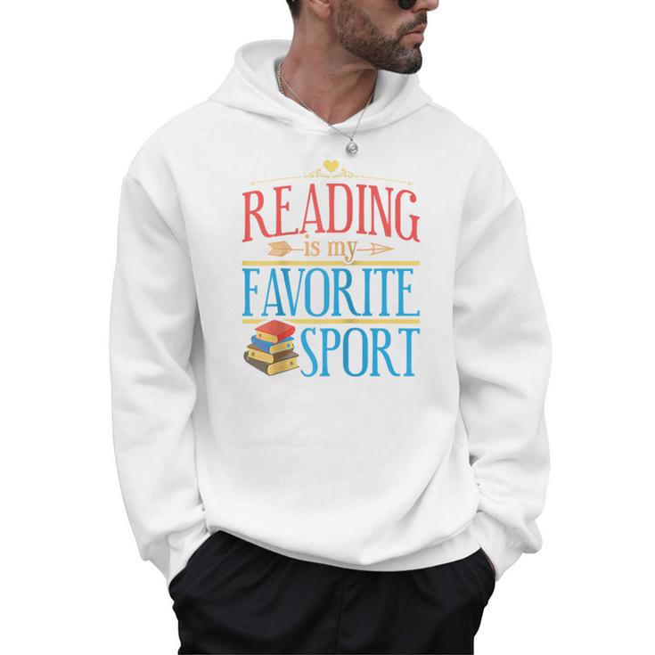 Book Reading Reading Is My Favorite Sport Raglan Baseball Tee Men Hoodie