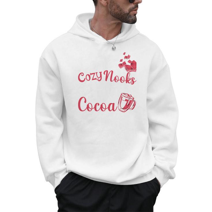Books Cozy Nooks And Hot Cocoa Cute Fall Booklover Men Hoodie