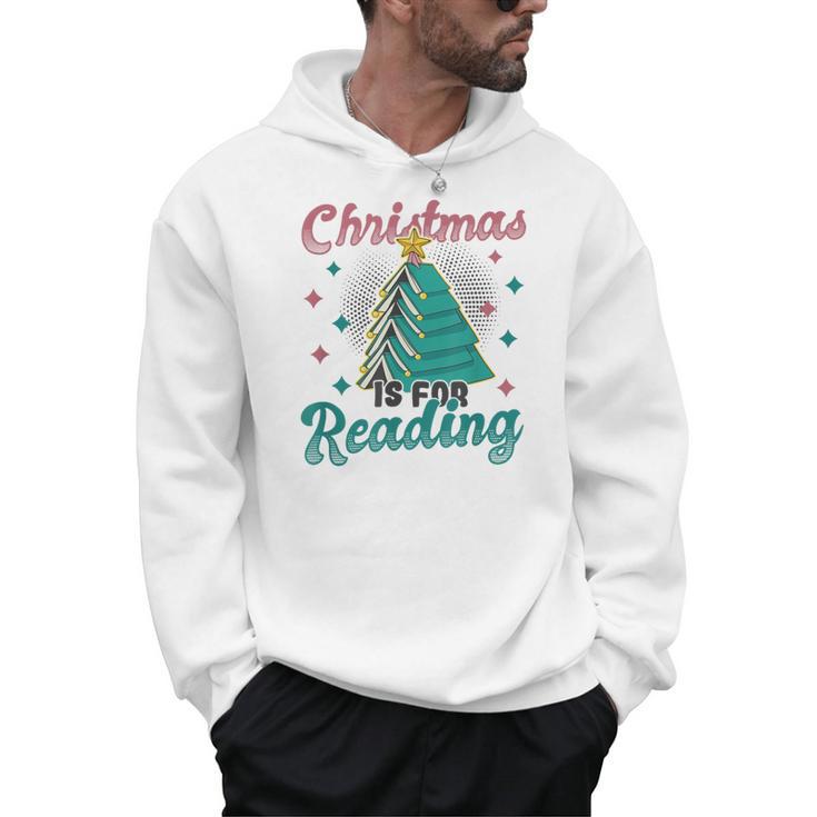Christmas Is For Reading Books Christmas Tree Books Men Hoodie