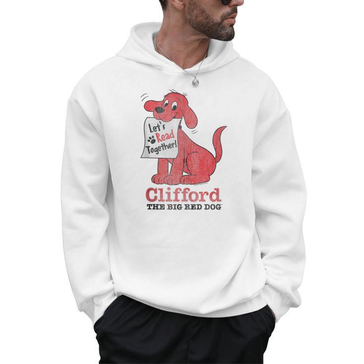 Clifford The Big Red Dog Let's Read Together Vintage Book Men Hoodie