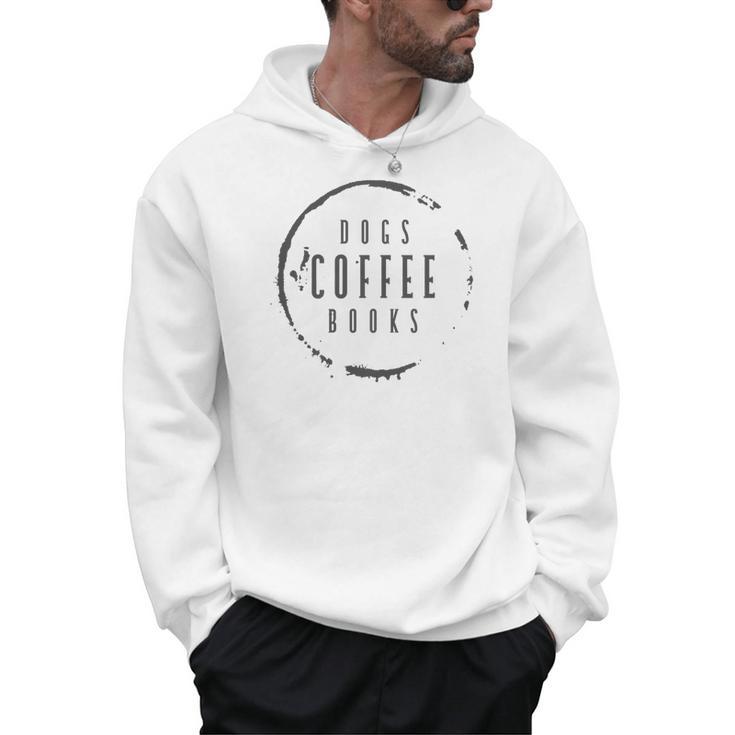 Dogs Coffee Books Reading Book Addict Easily Distracted Dogs Premium Men Hoodie