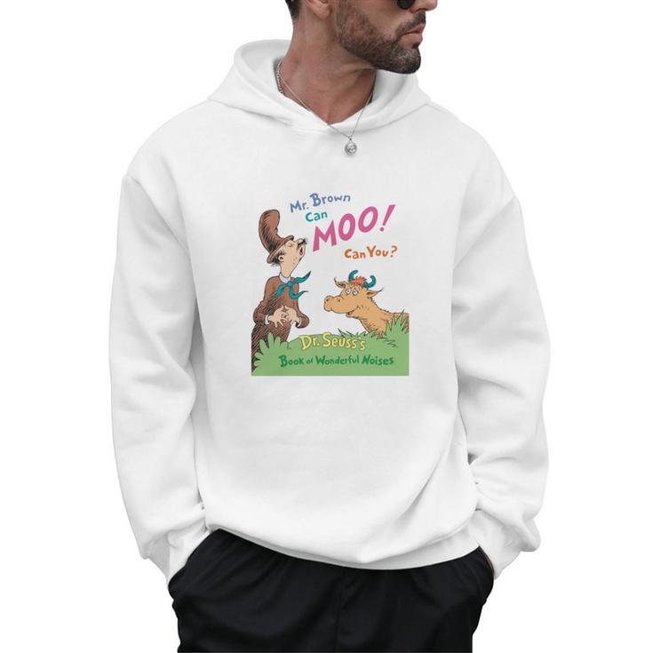 Dr Seuss Mr Brown Can Moo Book Cover Men Hoodie