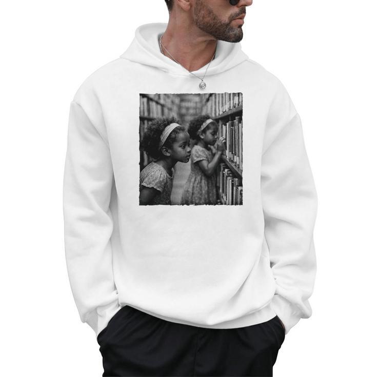 Girls Reading Books Book Lover Afro African Reader Men Hoodie