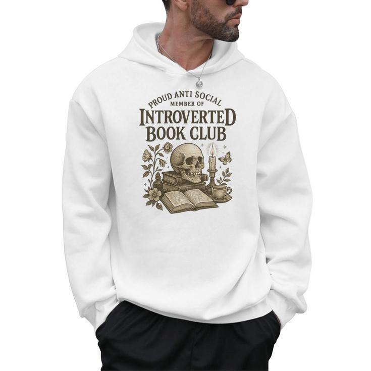 Introverted Book Club Member Anti Social Reader Premium Tri-Blend Men Hoodie