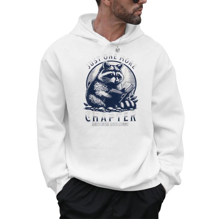 Just One More Chapter Raccoon Book Lover Men Hoodie