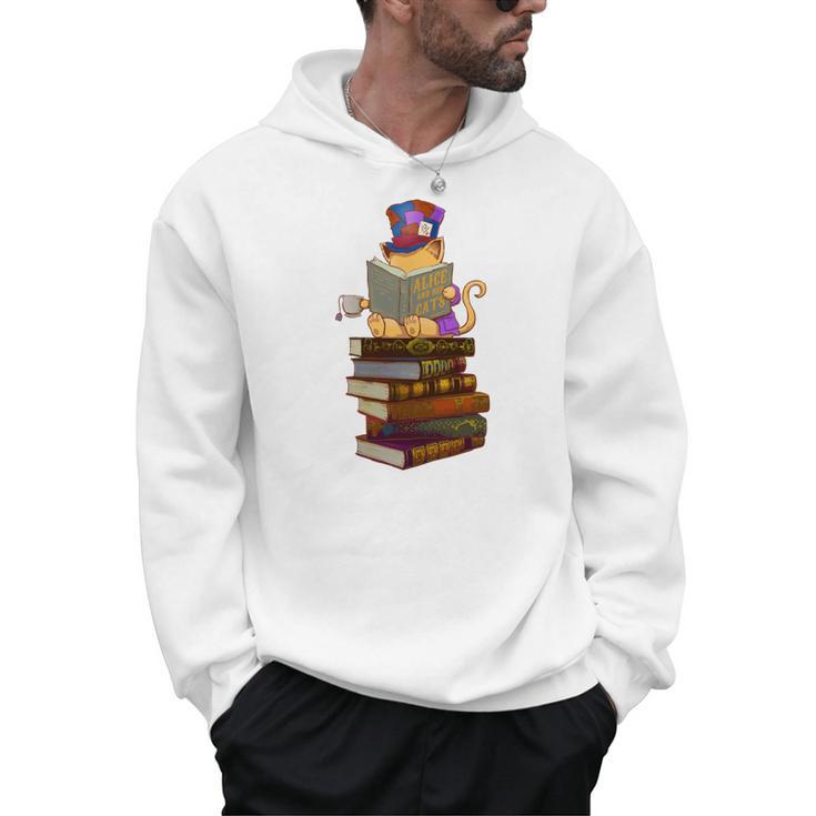 Kittens Cats Tea Party And Books Men Hoodie