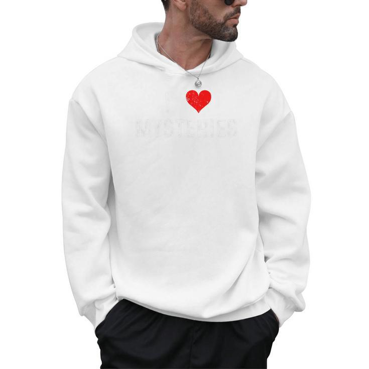 I Love Mysteries Heart Movies Books Novels TV Shows Stories Premium Tri-Blend Men Hoodie