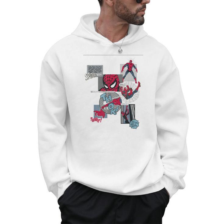Marvel Comics Spider-Man Classic Comic Book Collage Men Hoodie
