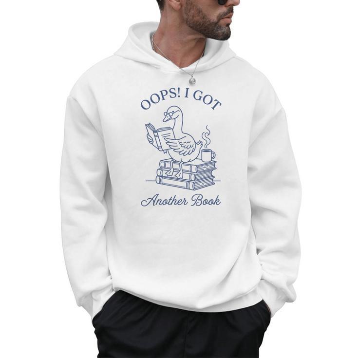 Oops I Got Another Book Bookish Reading Goose Graphic Men Hoodie