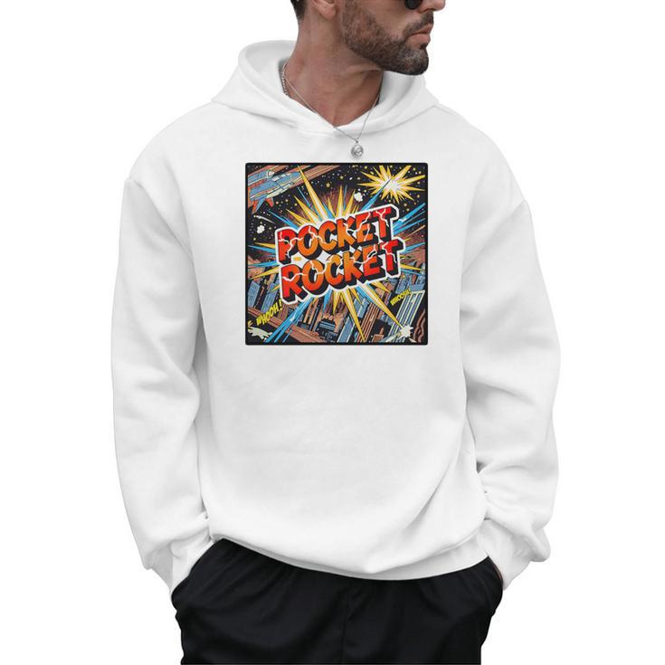 Pocket Rocket Comic Book Style Premium Tri-Blend Men Hoodie