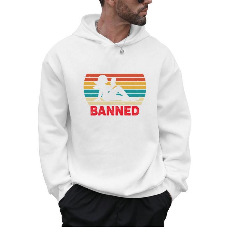 I Read Banned Book Bookworm Reader Nerd Bookish Librarian Men Hoodie
