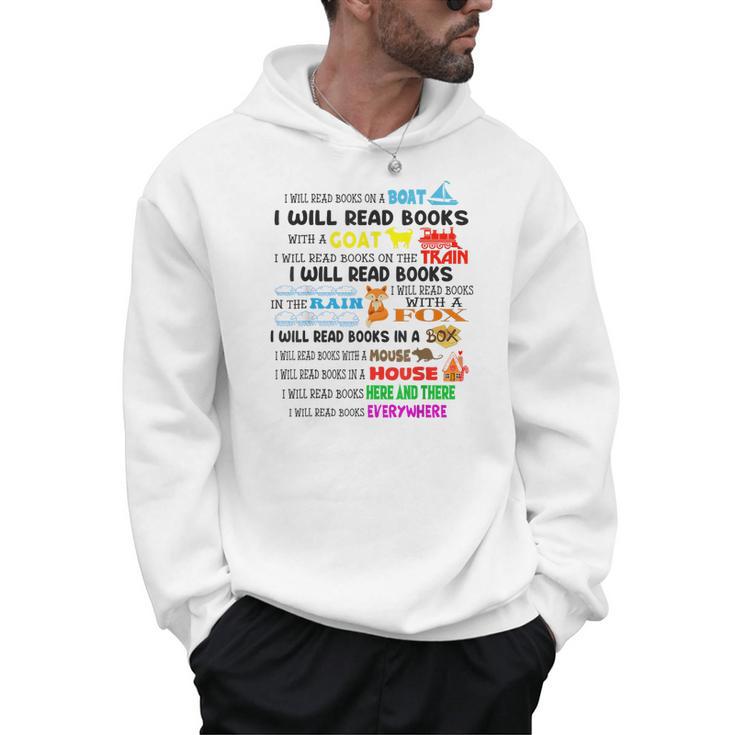 Read My Shirt Day For Kids Boy Girls i Will Read Books Men Hoodie