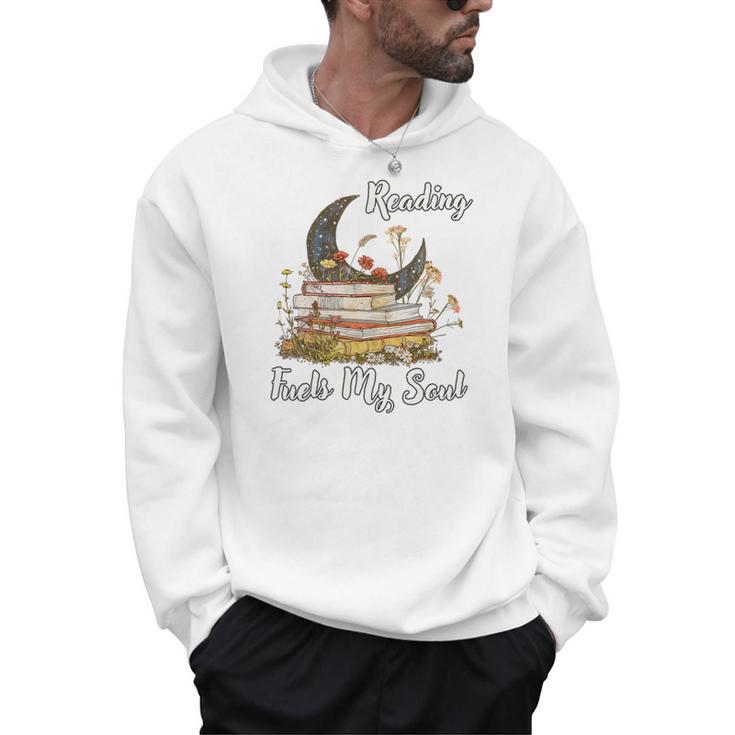 Reading Fuels My Soul Inspirational Book Lover & Bibliophile Premium Tri-Blend Men Hoodie