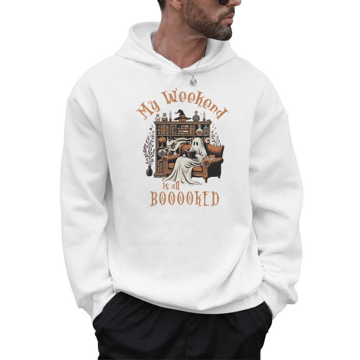 Reading Ghost Halloween Library Weekend Book Lovers Women Premium Tri-Blend Men Hoodie