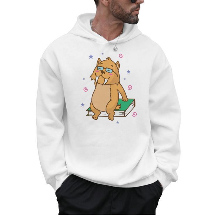 Sabre-Toothed Tiger Loves Books Wildcat Men Hoodie