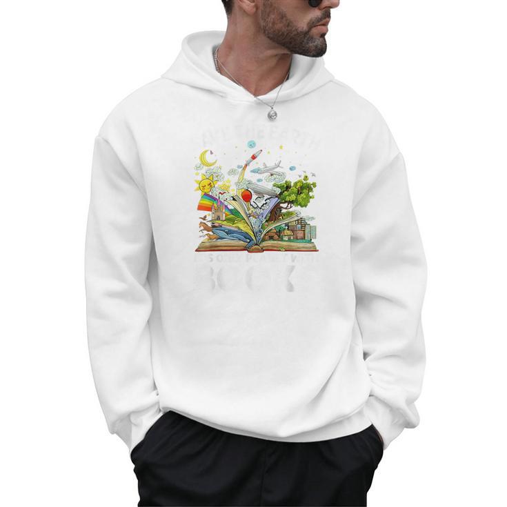 Save Earth It´s Only Planet With Books Reader Earth Day Men Hoodie