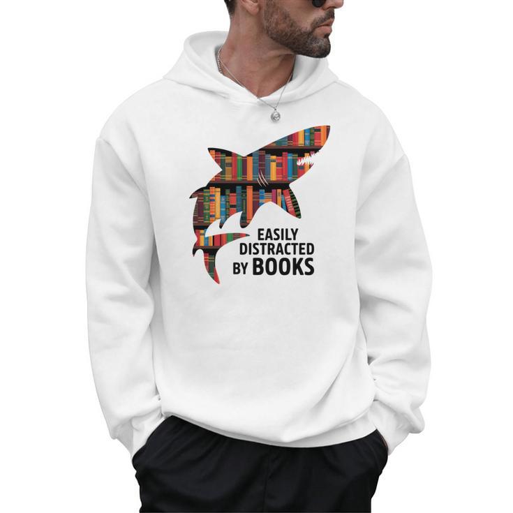 Shark Costume Teens Books Nerds Shark Stuffed Animal Sharks Men Hoodie