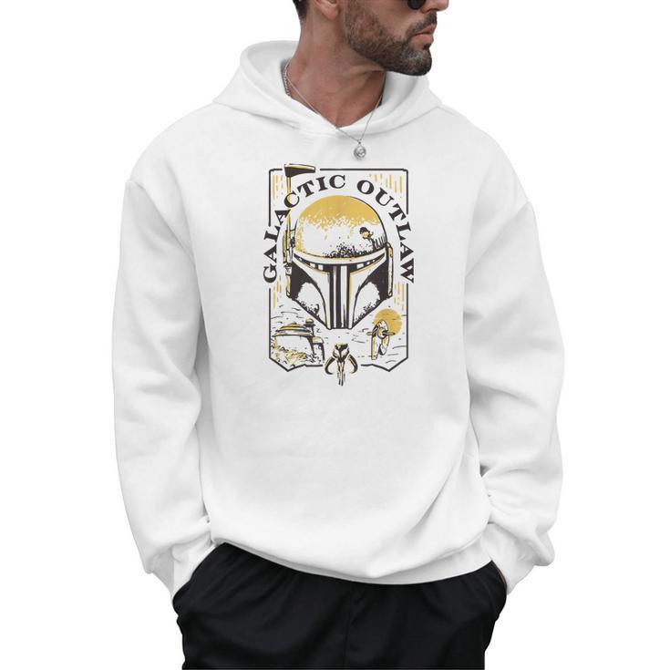 Star Wars The Book Of Boba Fett Galactic Outlaw Logo V-2 Men Hoodie