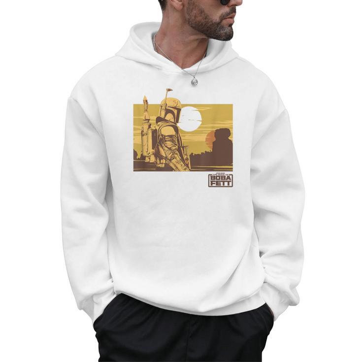 Star Wars The Book Of Boba Fett Landscape Silhouette Men Hoodie