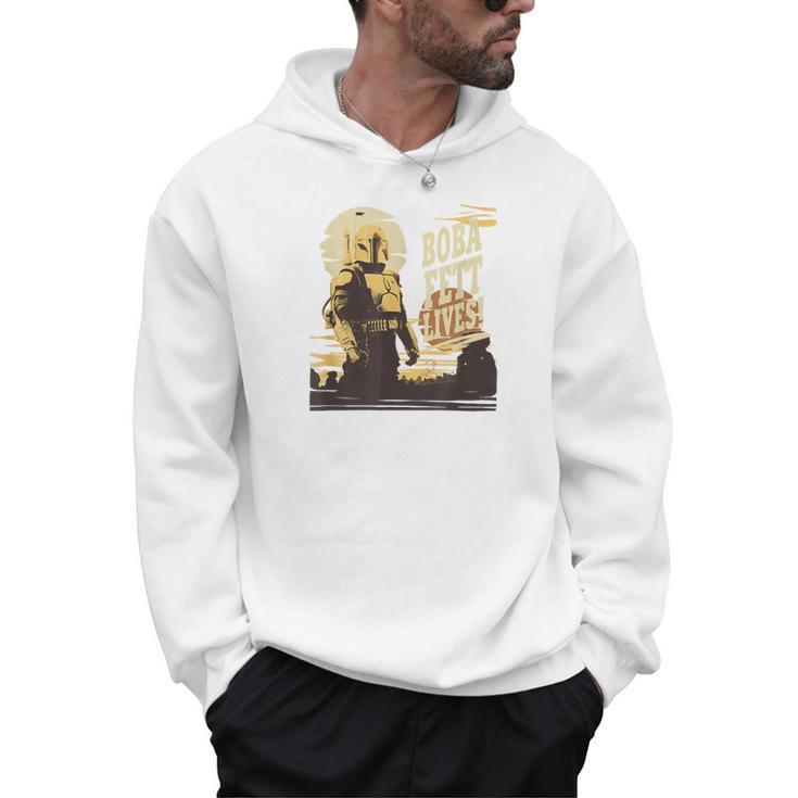 Star Wars The Book Of Boba Fett Tonal Portrait Men Hoodie