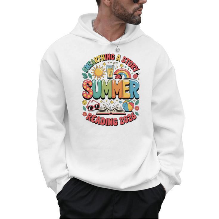 Unearth a Story Summer 2026 Summer Reading Program Book Premium Tri-Blend Men Hoodie