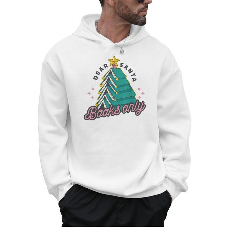 Vintage Retro Dear Santa Books Only Christmas Xmas Holiday Men Hoodie