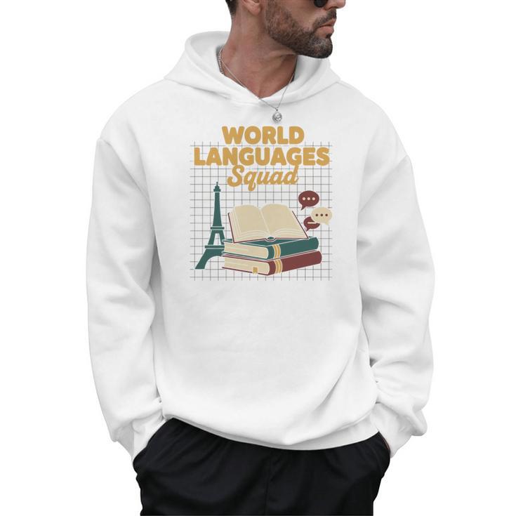 World Languages Squad Books Tower Performance Men Hoodie