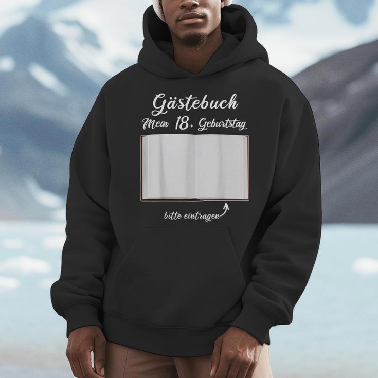 18th Birthday Guestbook Record Hie Party Men Hoodie