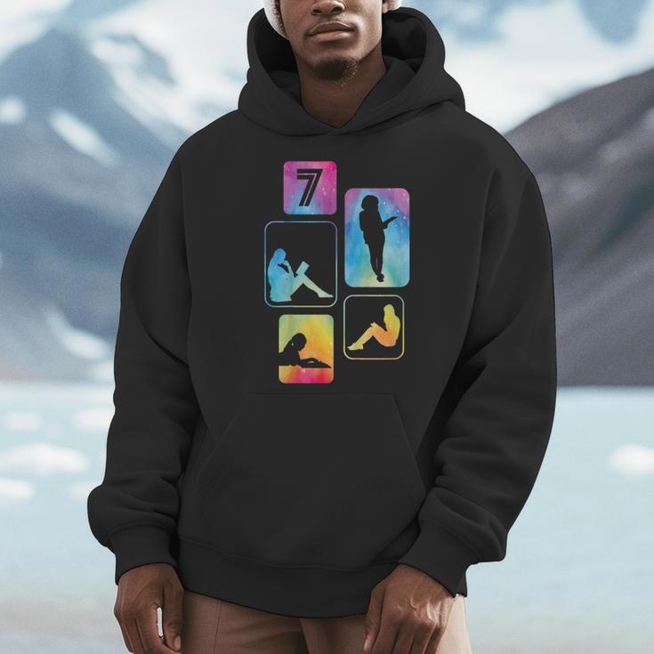 7th Birthday Book Reading Bookworm Book Lover Girls Men Hoodie