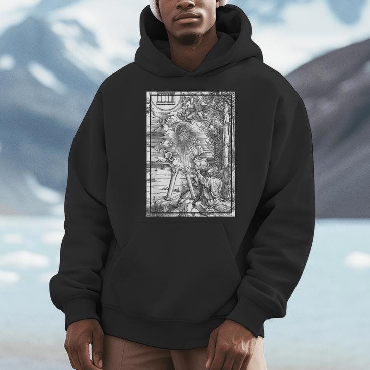 Apocalypse St John Devours The Book 1498 DüRer Angels Men Hoodie