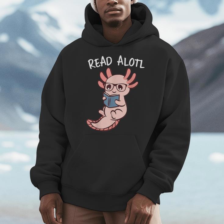 Axolotl Reading a Book Read Alotl Books Axolotl Book Men Hoodie Axolotl Reading a Book Read Alotl Books Axolotl Book Men Hoodie