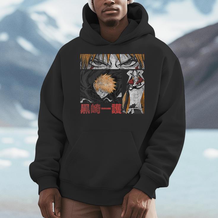 Bleach Graphic Ichigo Comic Book Style Anime Men Hoodie Bleach Graphic Ichigo Comic Book Style Anime Men Hoodie