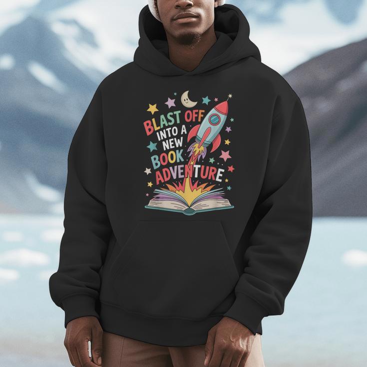Book Adventure Reading Fun For Kids And Young Readers Men Hoodie