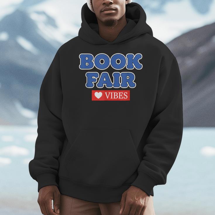 Book Fair Vibes Kids Retro Book Fair Book Lover Men Hoodie