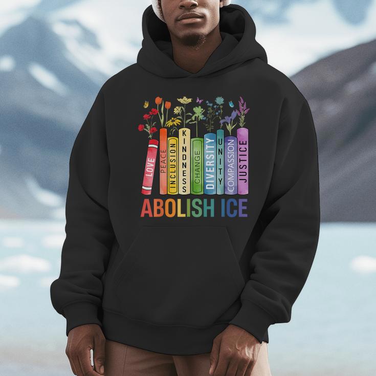 Book Flower Abolish ICE Meme For Women Girl Men Hoodie Book Flower Abolish ICE Meme For Women Girl Men Hoodie