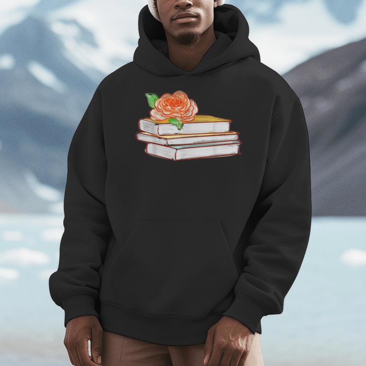 Book Flower Men Hoodie