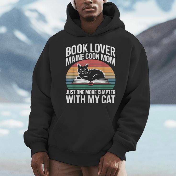 Book Lover Maine Coon Mom Just One More Chapter With My Cat Men Hoodie Book Lover Maine Coon Mom Just One More Chapter With My Cat Men Hoodie