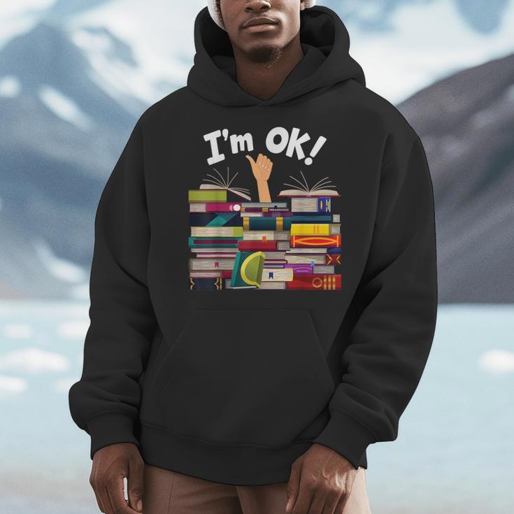 Book Lovers Bookworm Book Nerd I'm Ok Men Hoodie