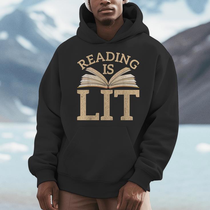 Book Novel Abendteuer Story Reading Men Hoodie