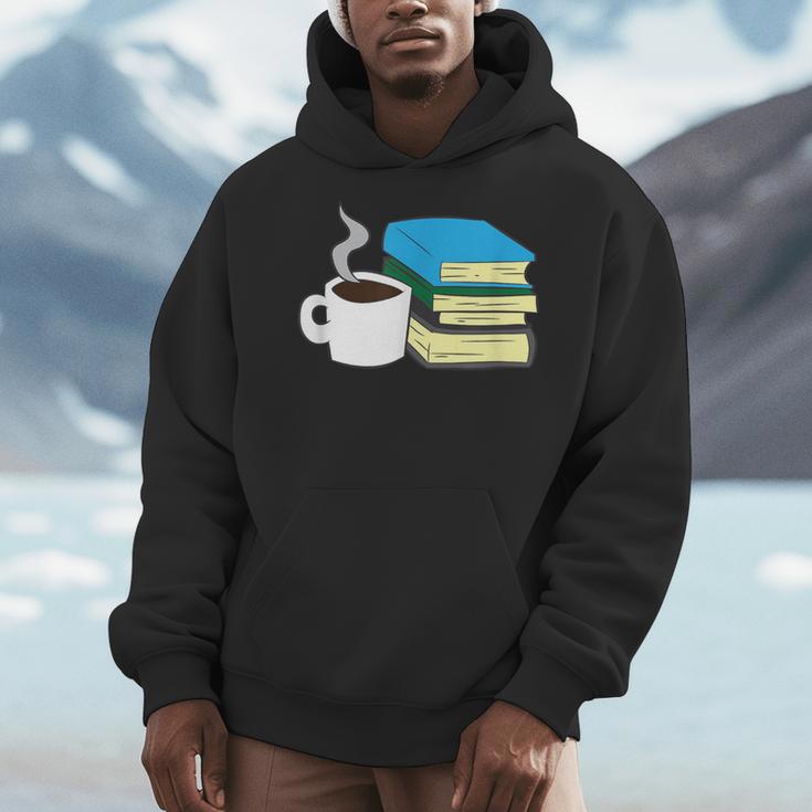 Book Reading And Coffee Books And Coffee Men Hoodie