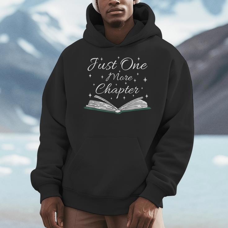 Bookaholic Saying About Books Just One More Chapter Men Hoodie