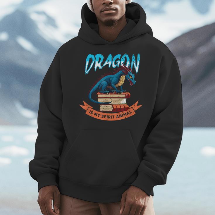 Booknerd Easily Distracted By Dragons And Books Dragon Lover Men Hoodie