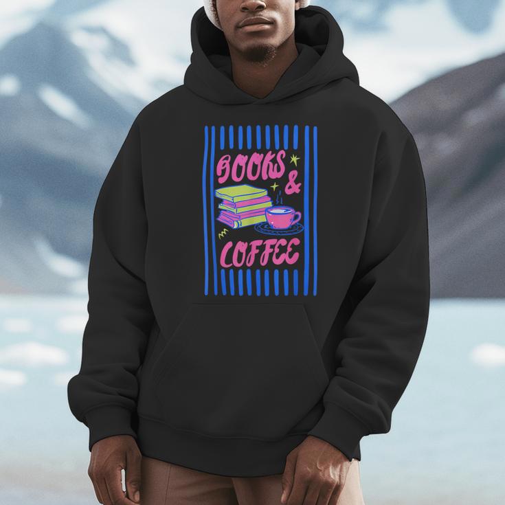 Books And Coffee Bookish Bookworm Reading Book Lover Women Men Hoodie