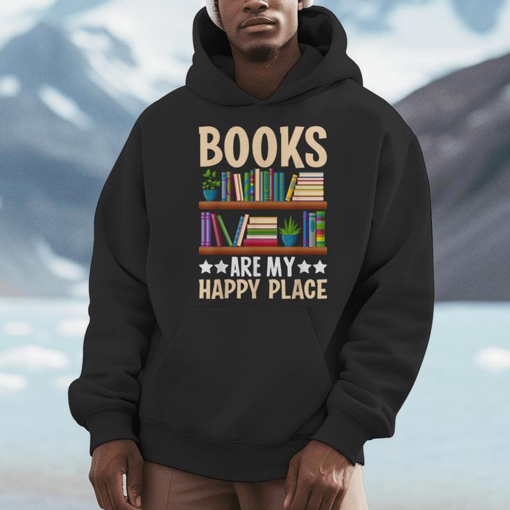 Books Are My Happy Place Men Hoodie