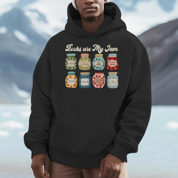 Books Are My Jam Shirt Book Lover Reader Reading Teacher Men Hoodie