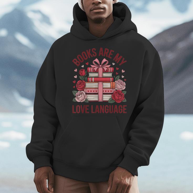 Books Are My Love Language For Book Lovers And Readers Men Hoodie