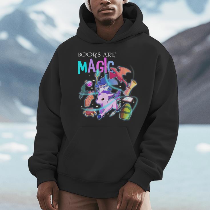 Books Are Magic Fantasy Bookworm Men Hoodie Books Are Magic Fantasy Bookworm Men Hoodie