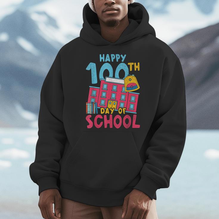 Books School Backpack Student Teacher 100 Days Of School For Men Women Kids Men Hoodie