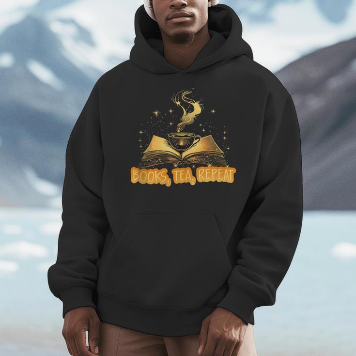 Books Tea Repeat Men Hoodie