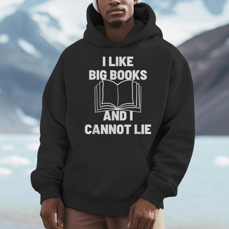 Bookworm Pun I Like Big Books And I Cannot Lie Reading Men Hoodie